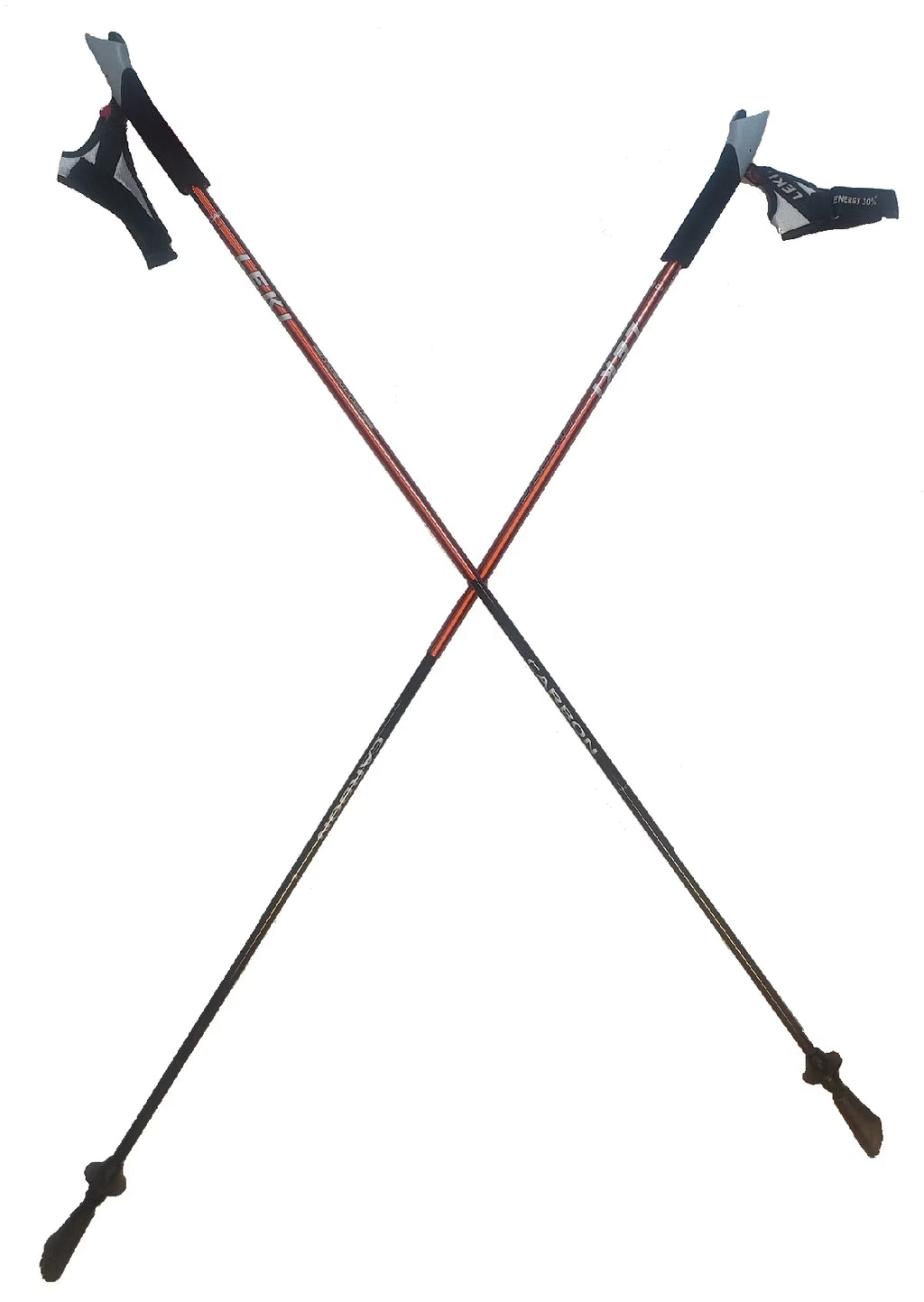 Orange Carbon Trekking Poles 115cm B82936