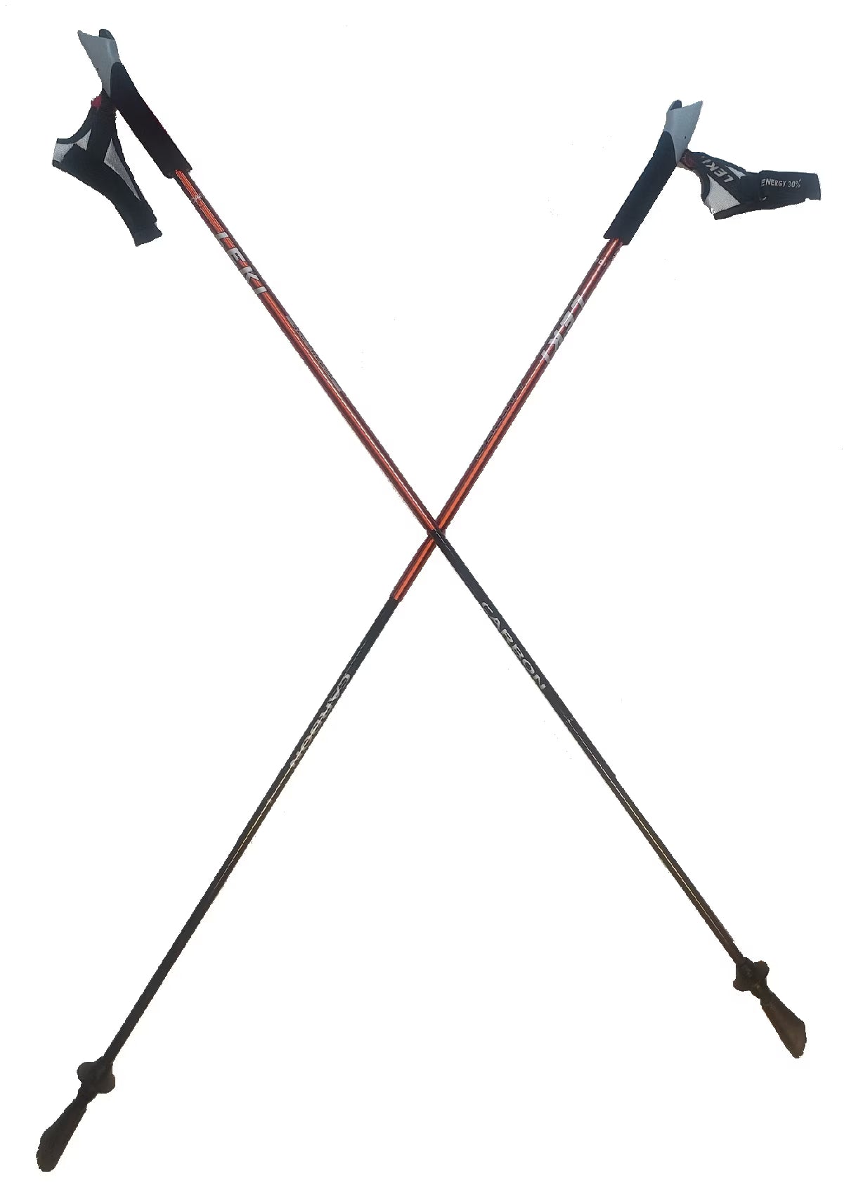 Orange Carbon Trekking Poles 115cm B82936