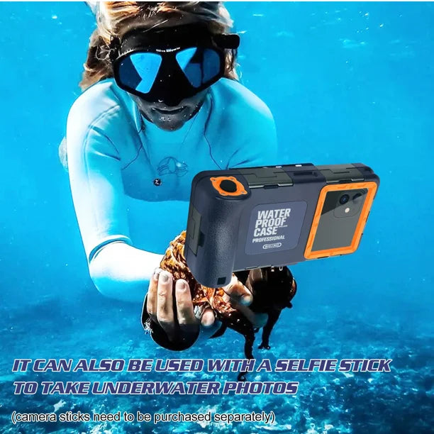 Waterproof Protective Case for Phones Up to 6.9 Inch with Lanyard B848337