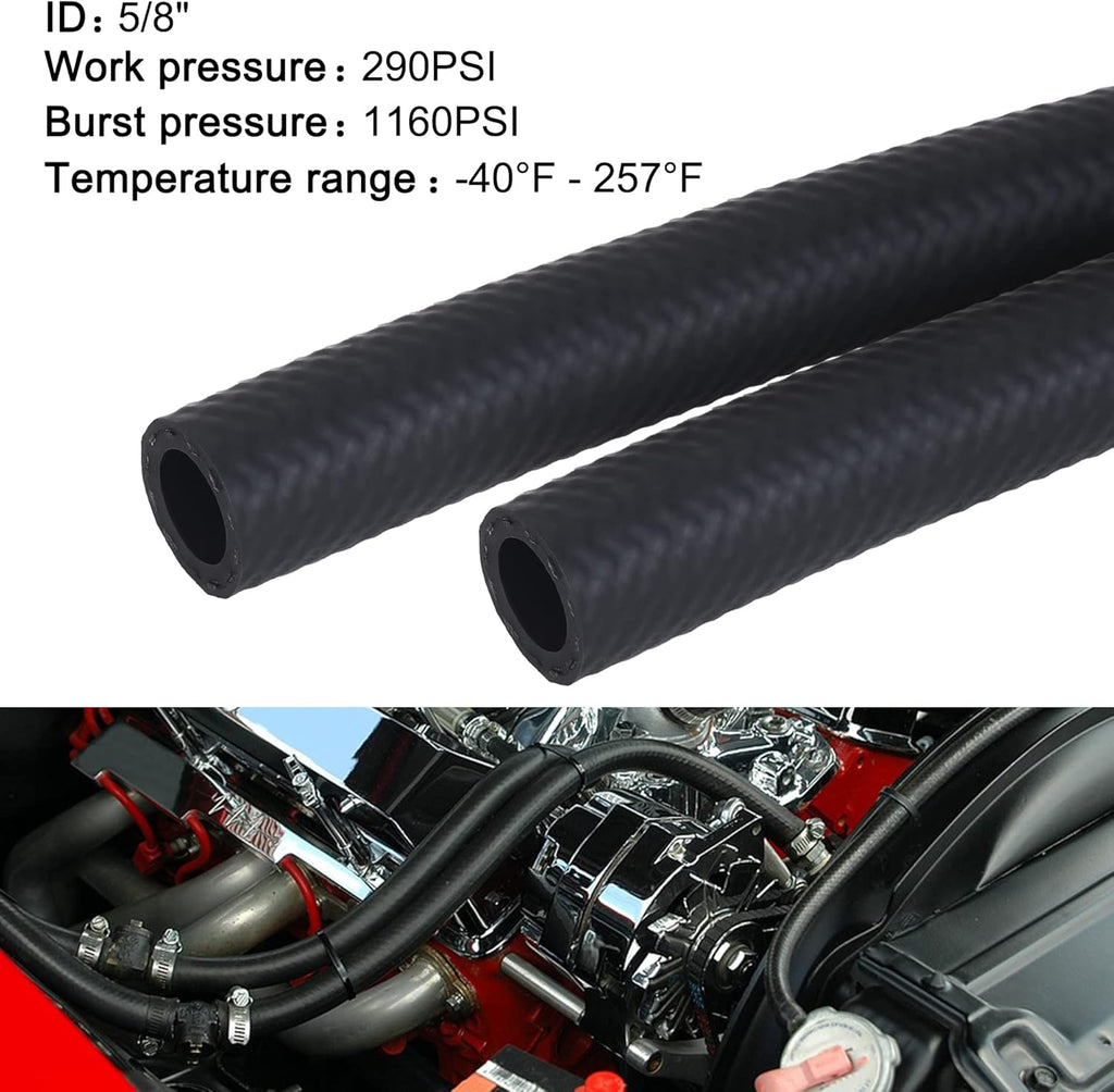 5/8 Fuel Hose Line NBR Rubber 25FT Pack of 2 N35842