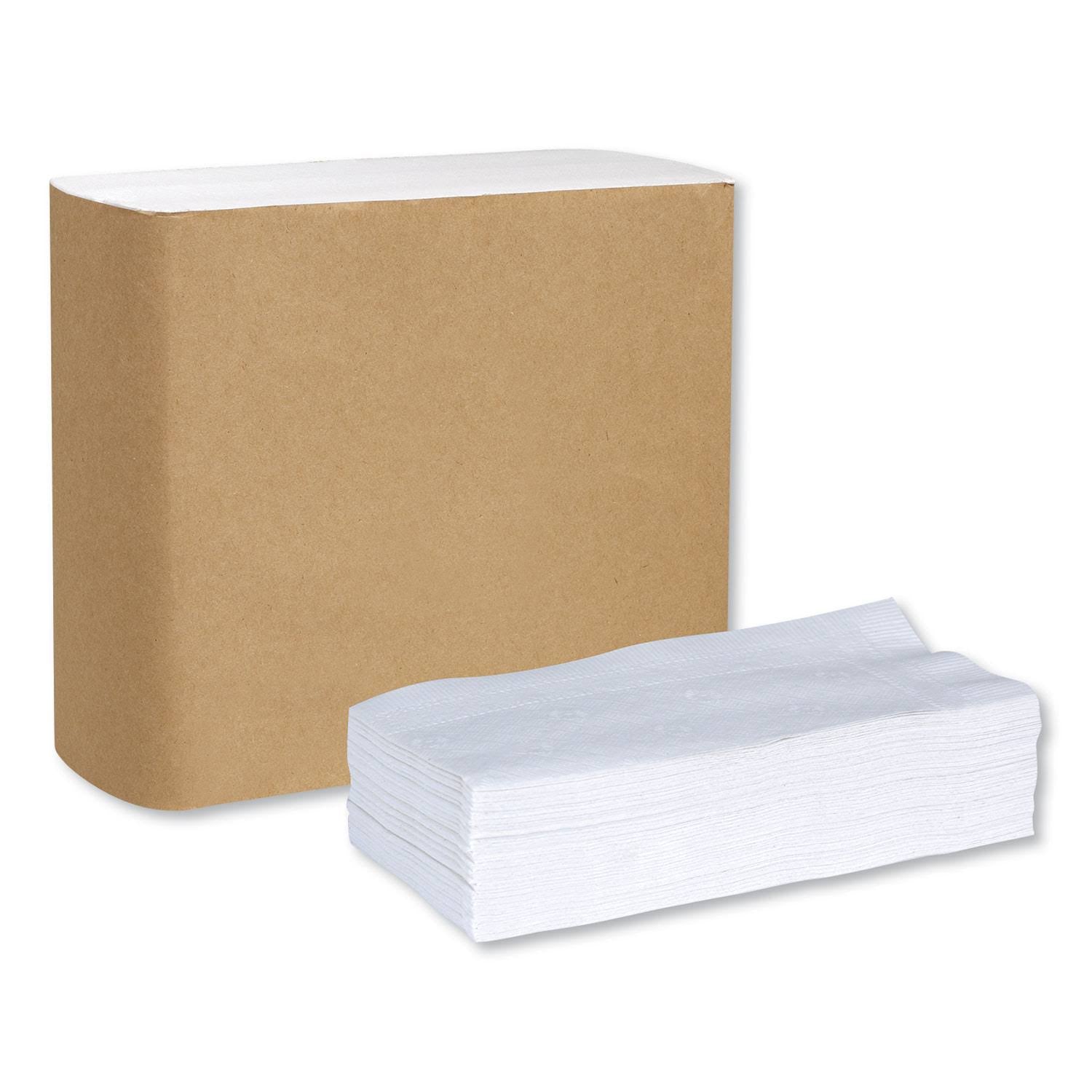 White 1/8 Fold 1-Ply Dinner Napkins P67147