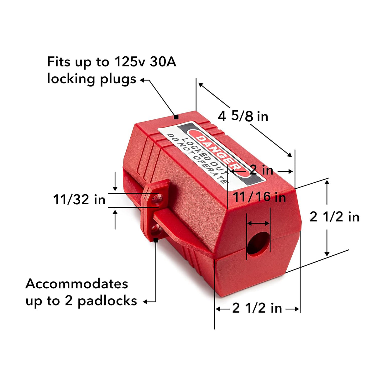 Electrical Lockout Tagout Kit with Hasps, Circuit Breaker Lockouts, Loto Tags, Plug Lockout, Safety Padlocks Set C659695