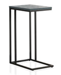 Antique Blue Black C-Shaped Side Table G887