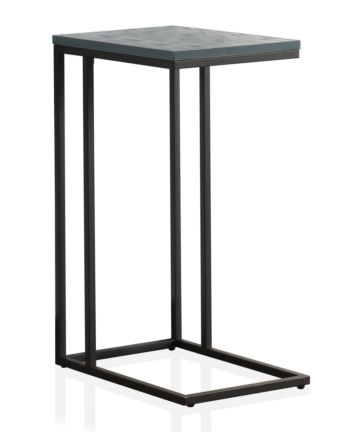 Antique Blue Black C-Shaped Side Table G887