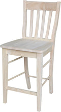 Cafe Stool, 24-Inch SH, Unfinished M3783