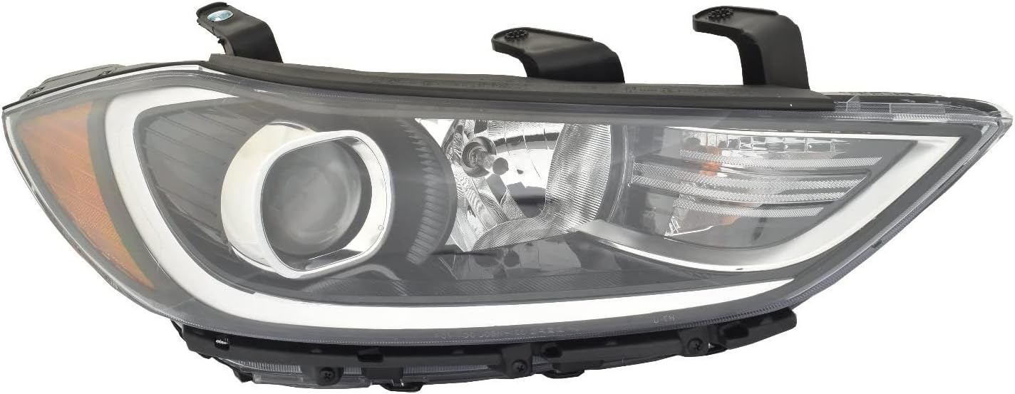 Passenger Side Black Housing Headlight Q72504
